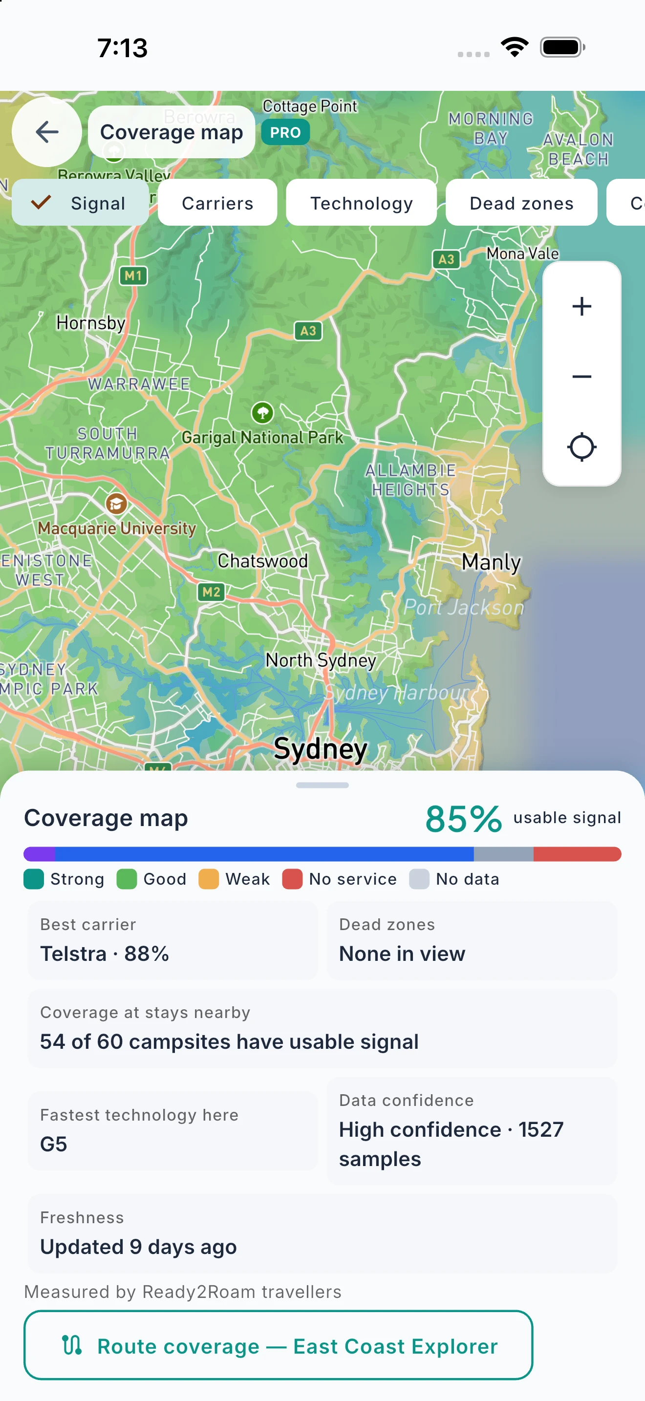 Know Your Signal Before You Go. screenshot 2