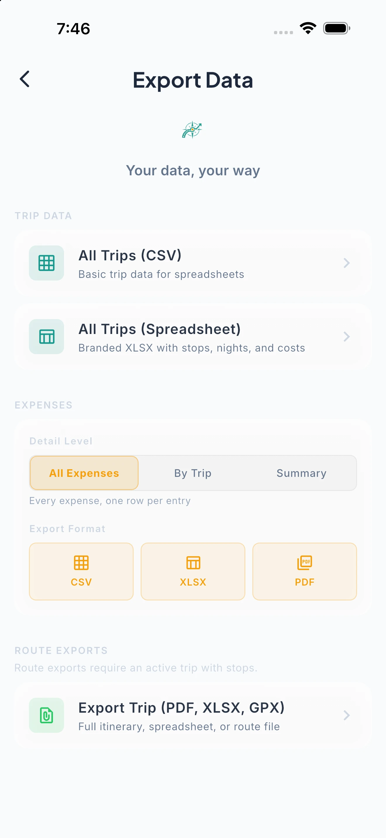 Your Data. Your Formats. Your Navigation. screenshot 1