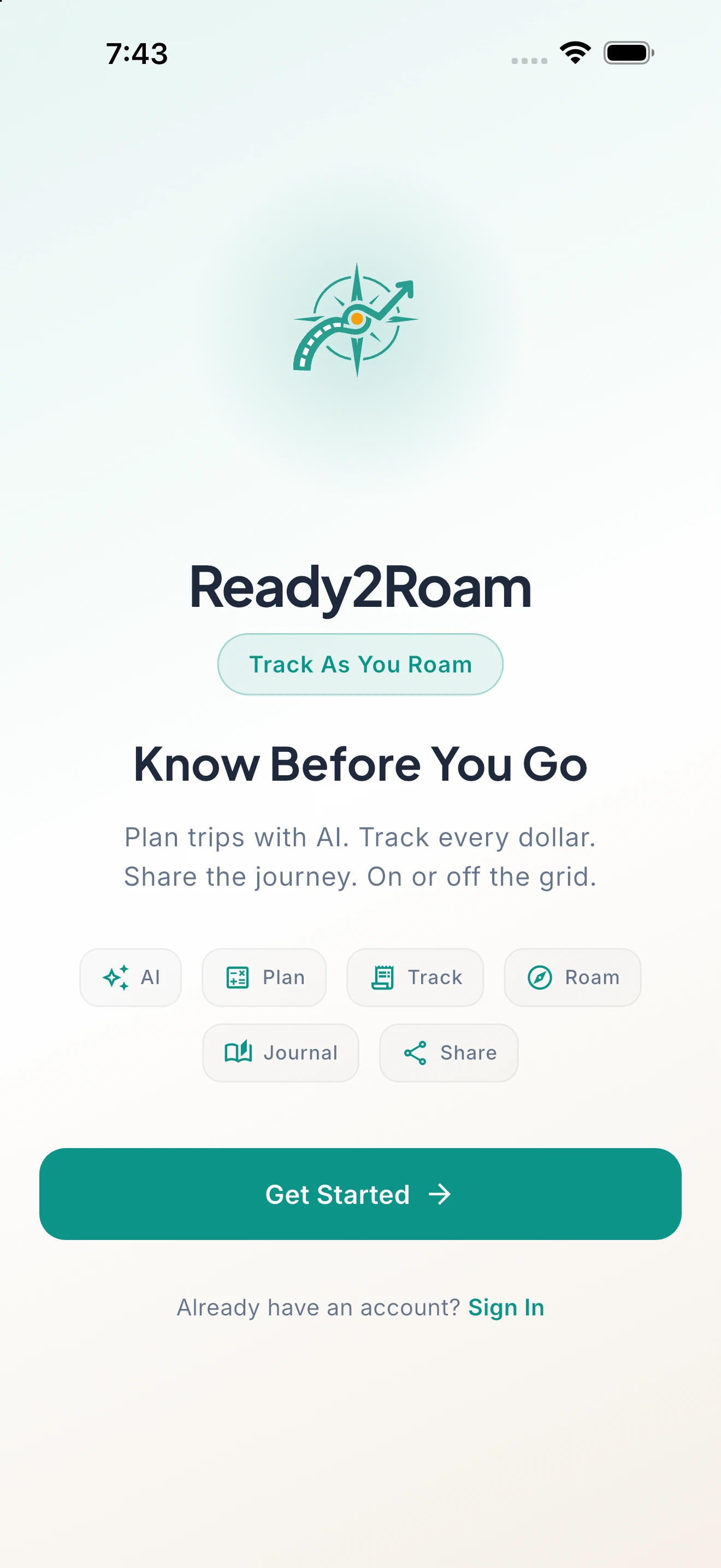 Get started with Ready2Roam step 1