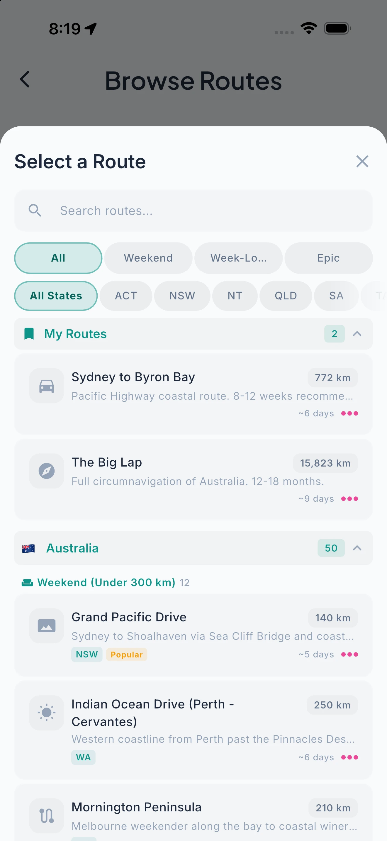 400+ Routes Across 8 Regions. Ready to Go. screenshot 2