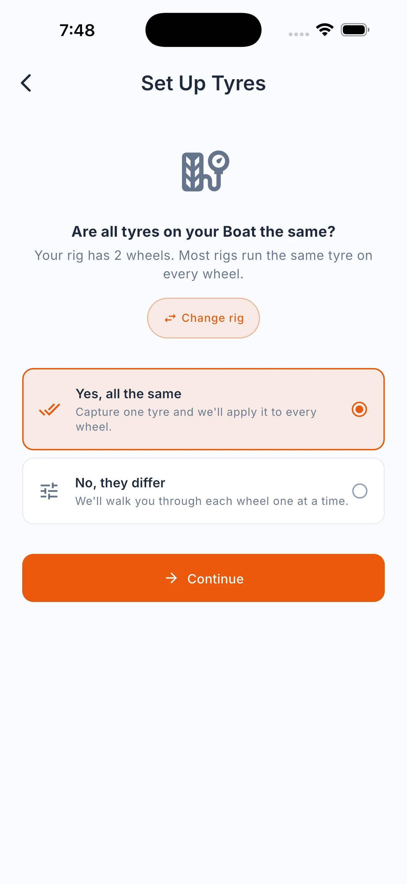 Set Up All Your Tyres in One Session. screenshot 1