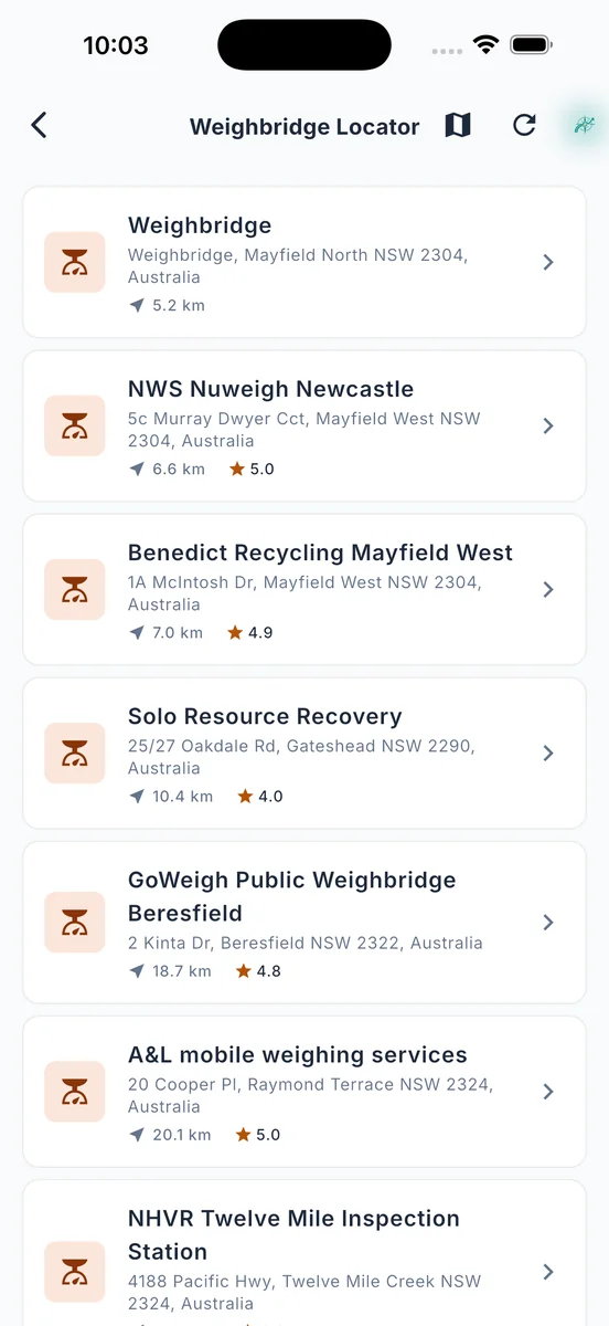Find Your Nearest Weighbridge. screenshot 2